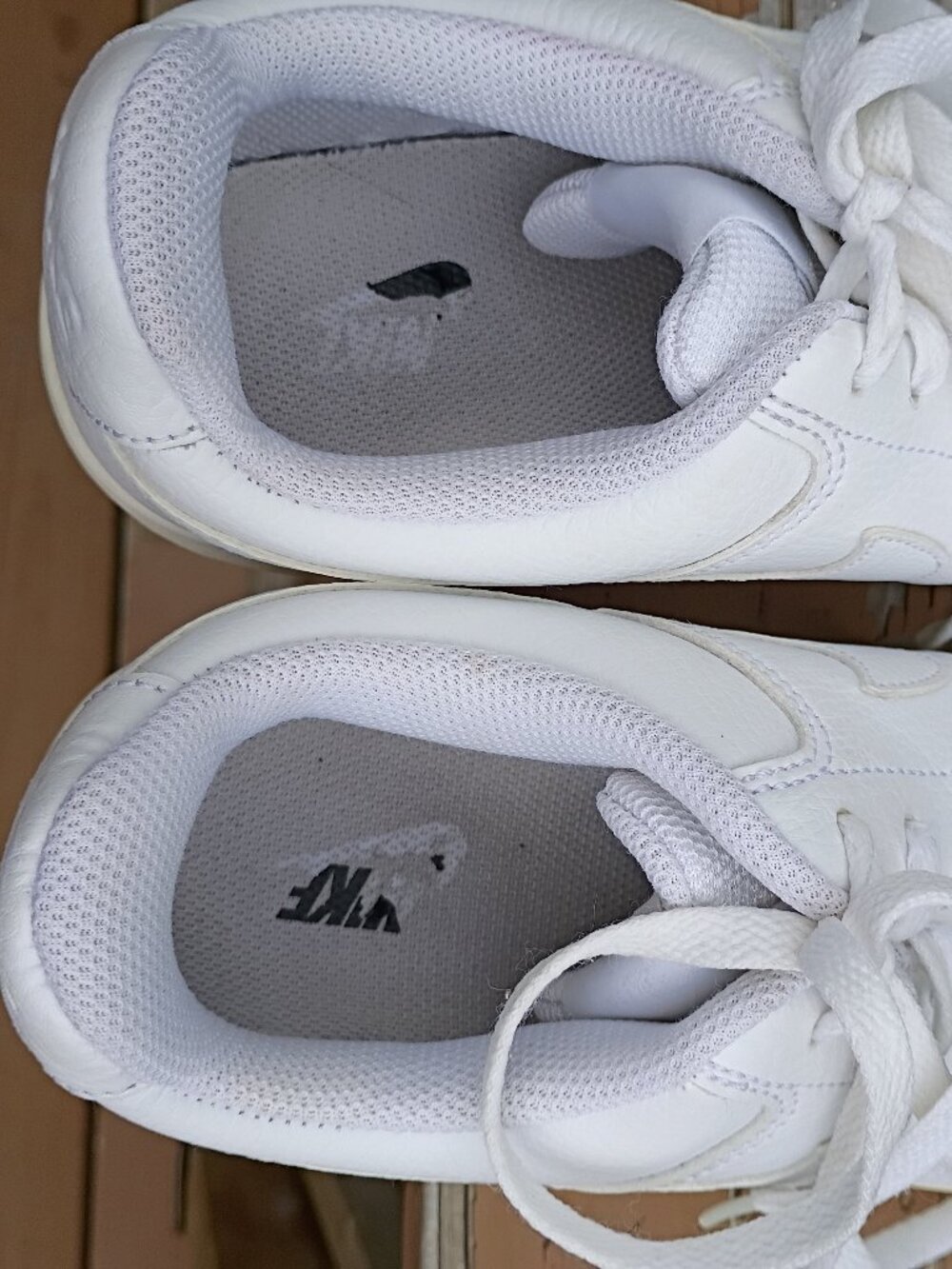 Nike white Court Vision sneakers sz 10 - Picture 8 of 11